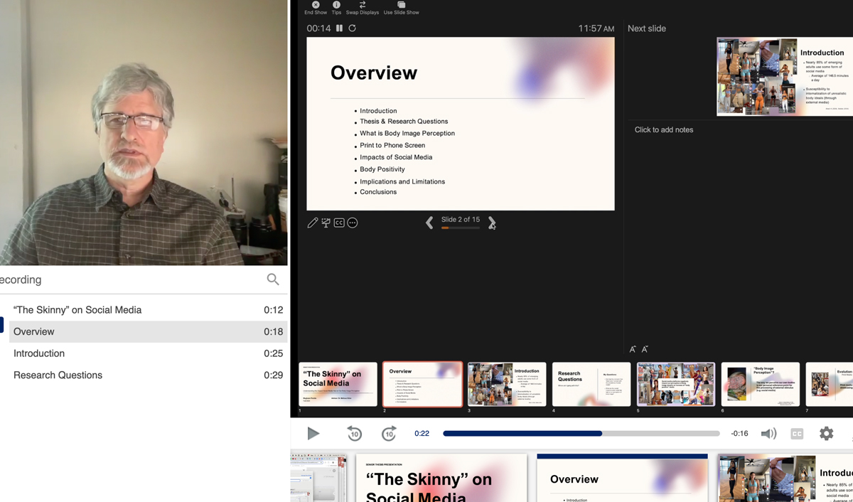 Presenter view