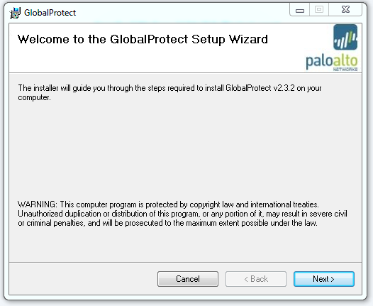 set-up wizard window